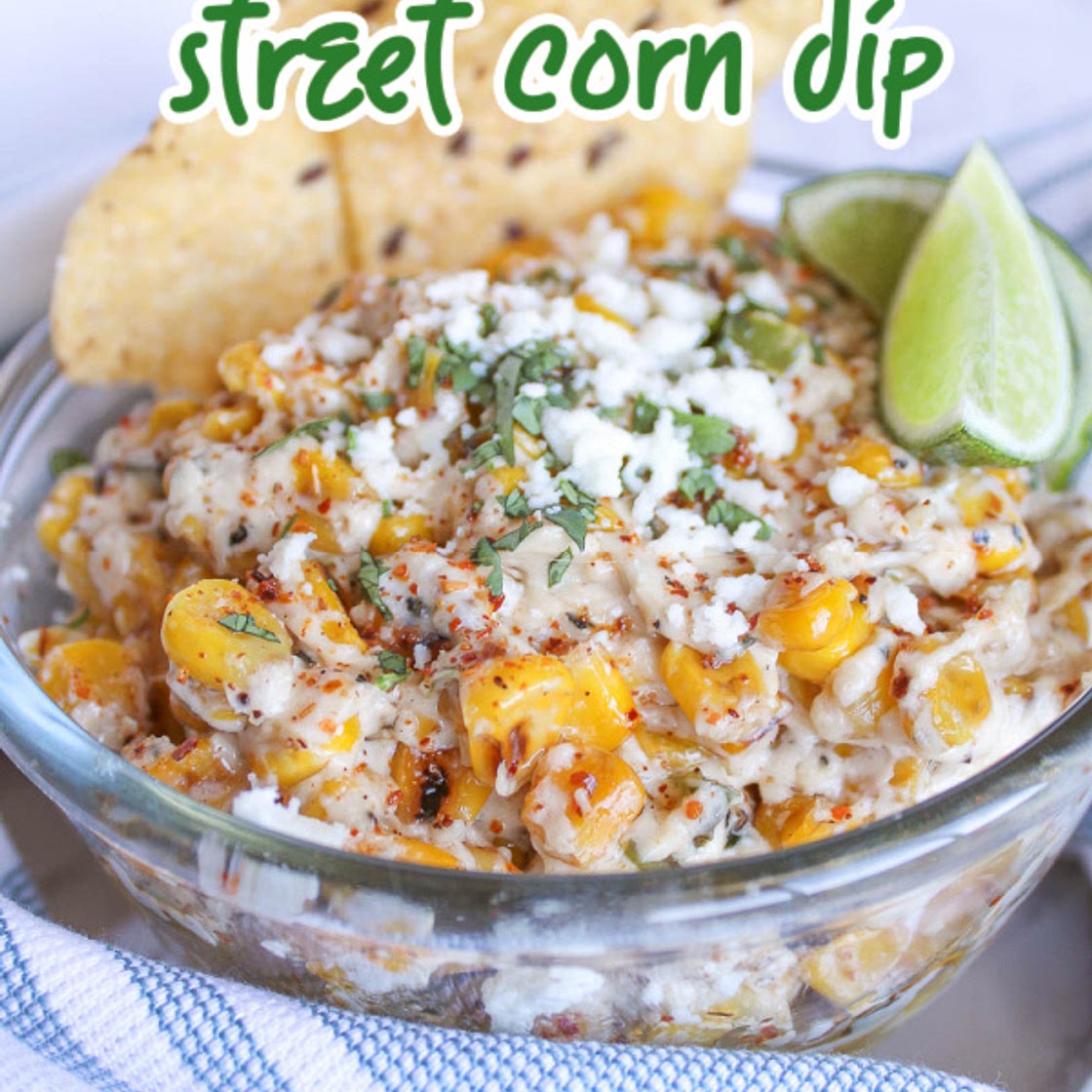SPICY CHARRED STREET CORN {ELOTE} DIP