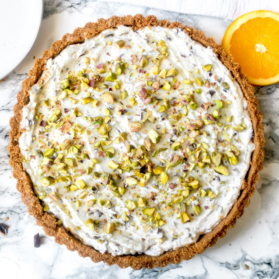 Cannoli Pie - No Bake Recipe with Creamy Ricotta Filling