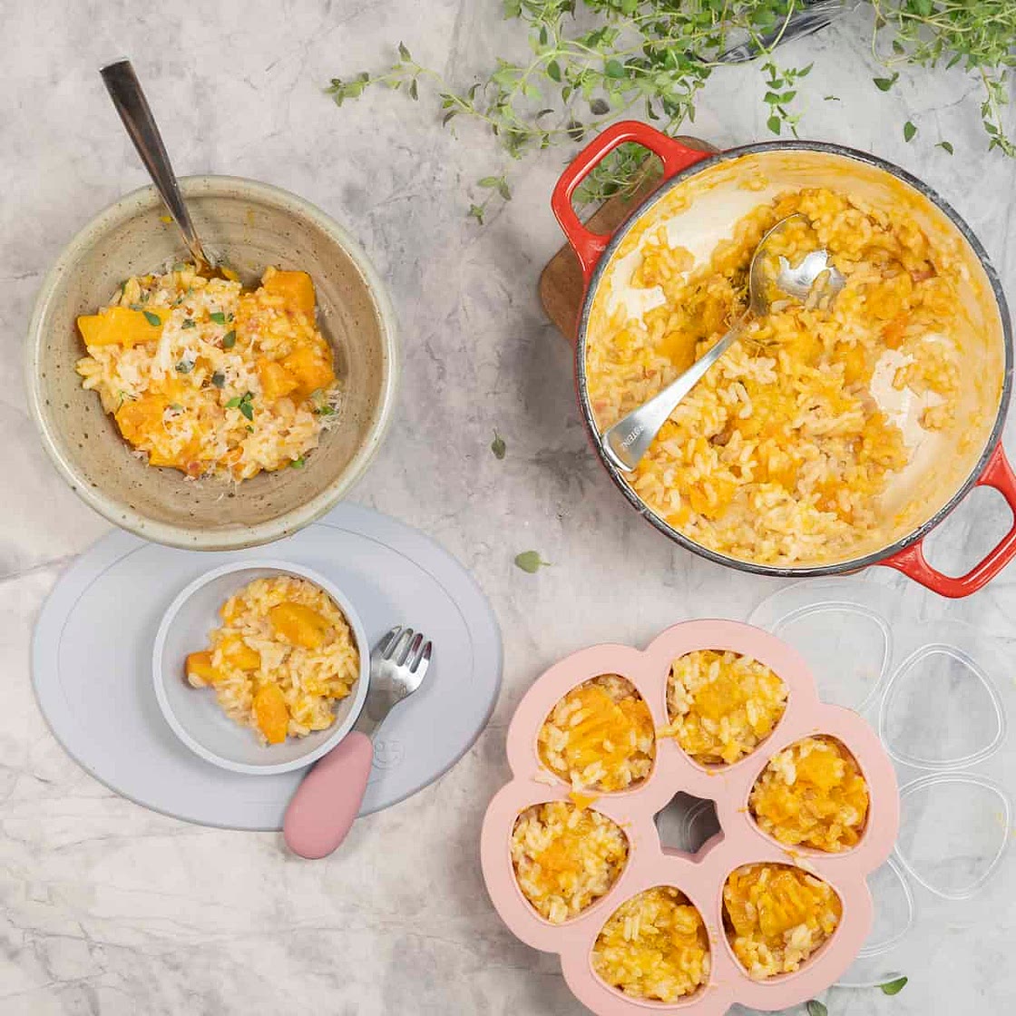 Butternut Pumpkin Baked Risotto