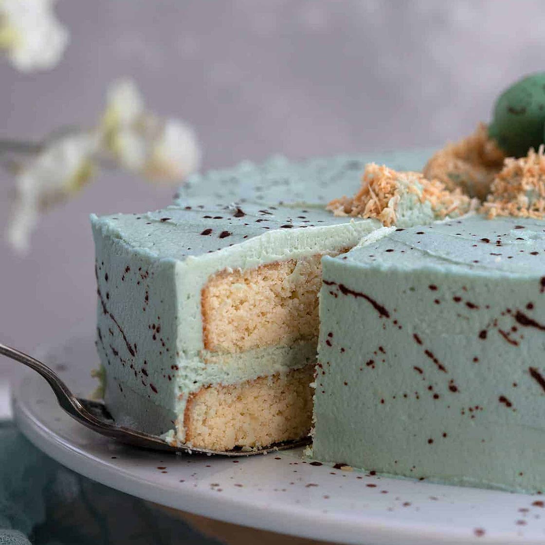 Keto Easter Egg Cake