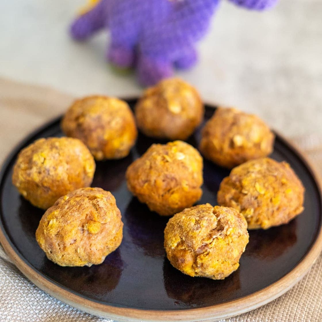 Turkey Pumpkin Meatballs for Dogs