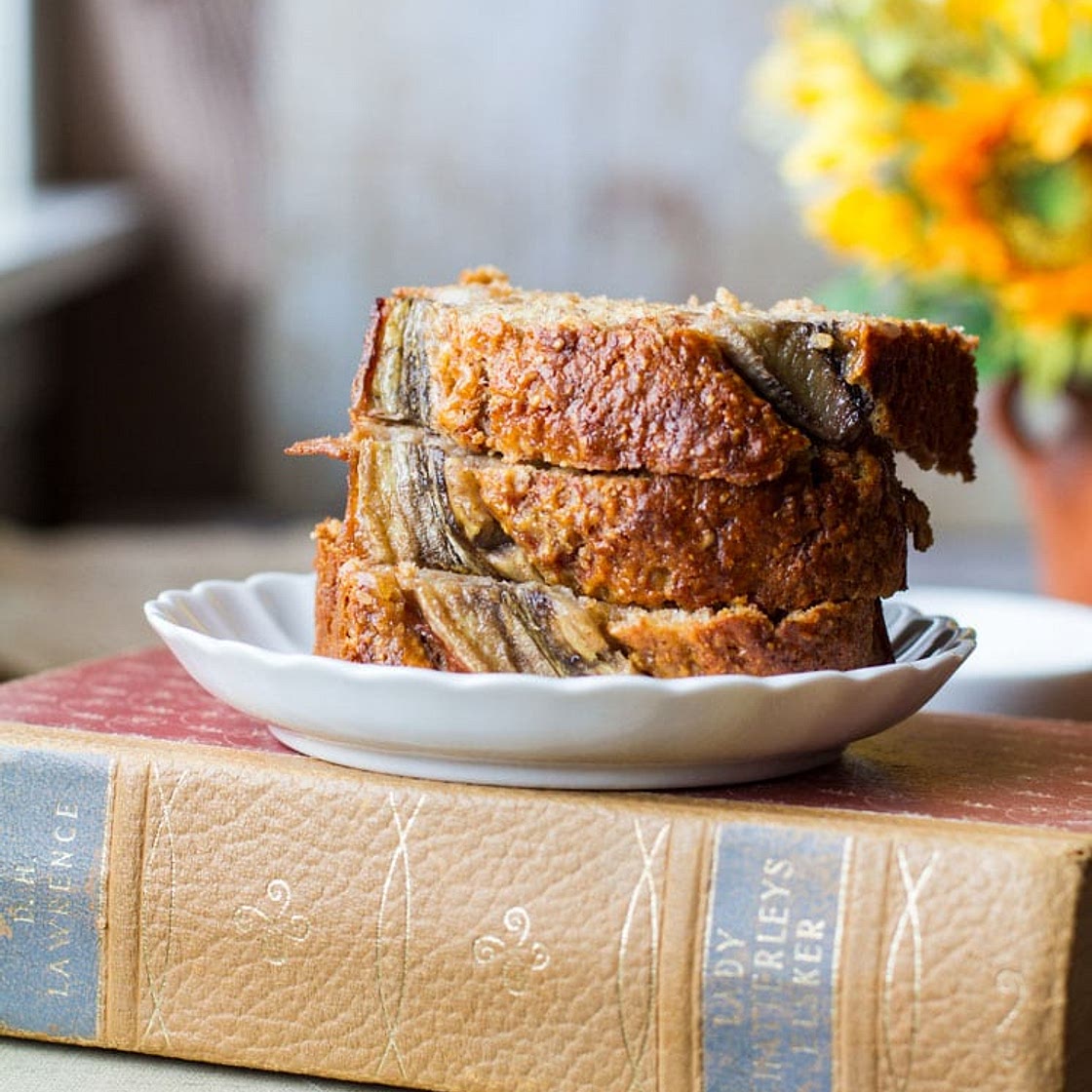 Healthy Honey Banana Bread with Cinnamon Swirl