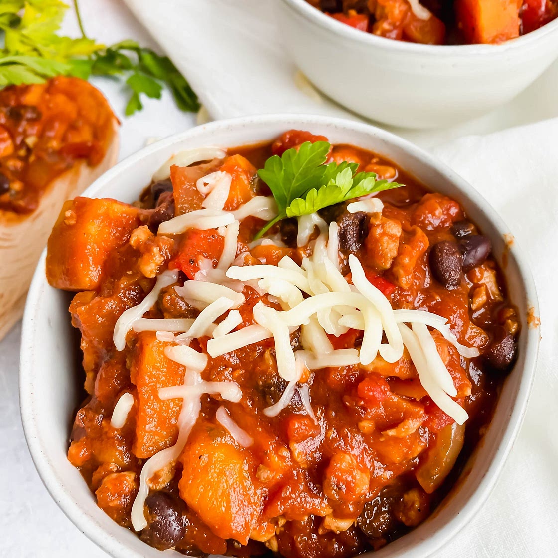 Sweet Potato Turkey Chili