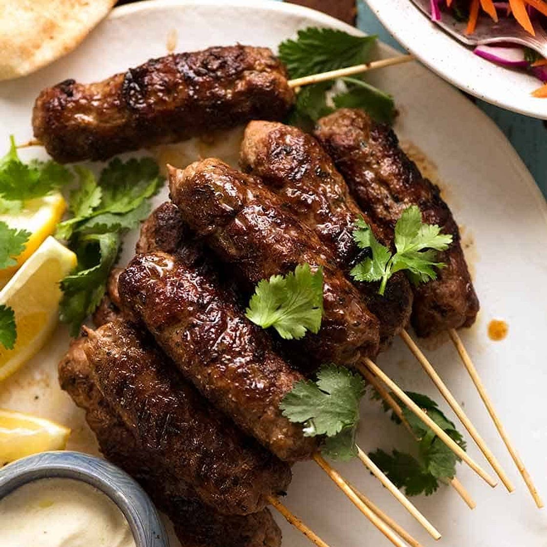 Lamb Koftas with Yoghurt Dressing