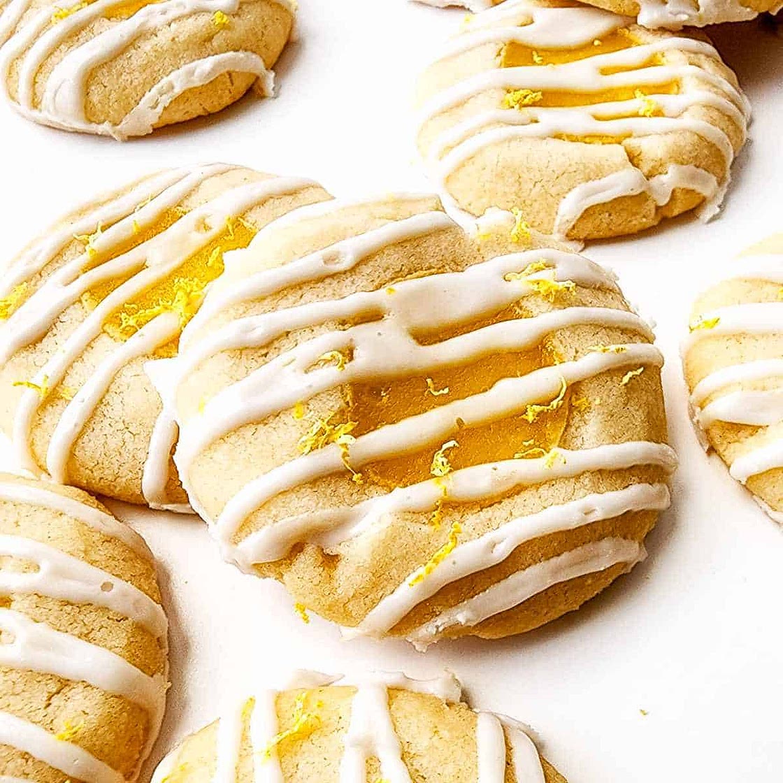 Lemon Curd Thumbprint Cookies