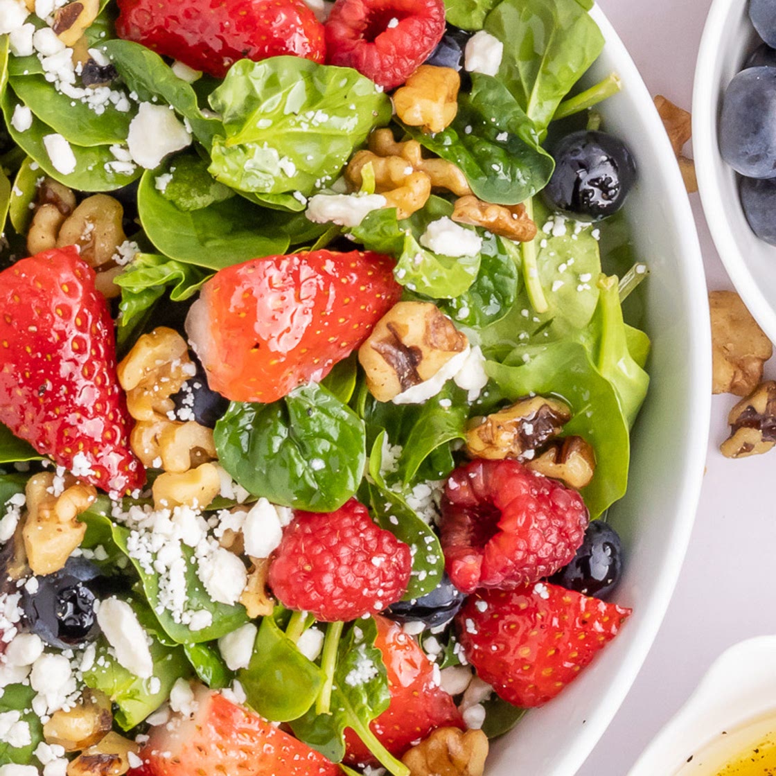 Strawberry & Spinach Salad