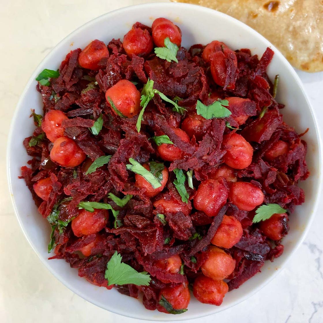 Beetroot and Chickpea Stir Fry