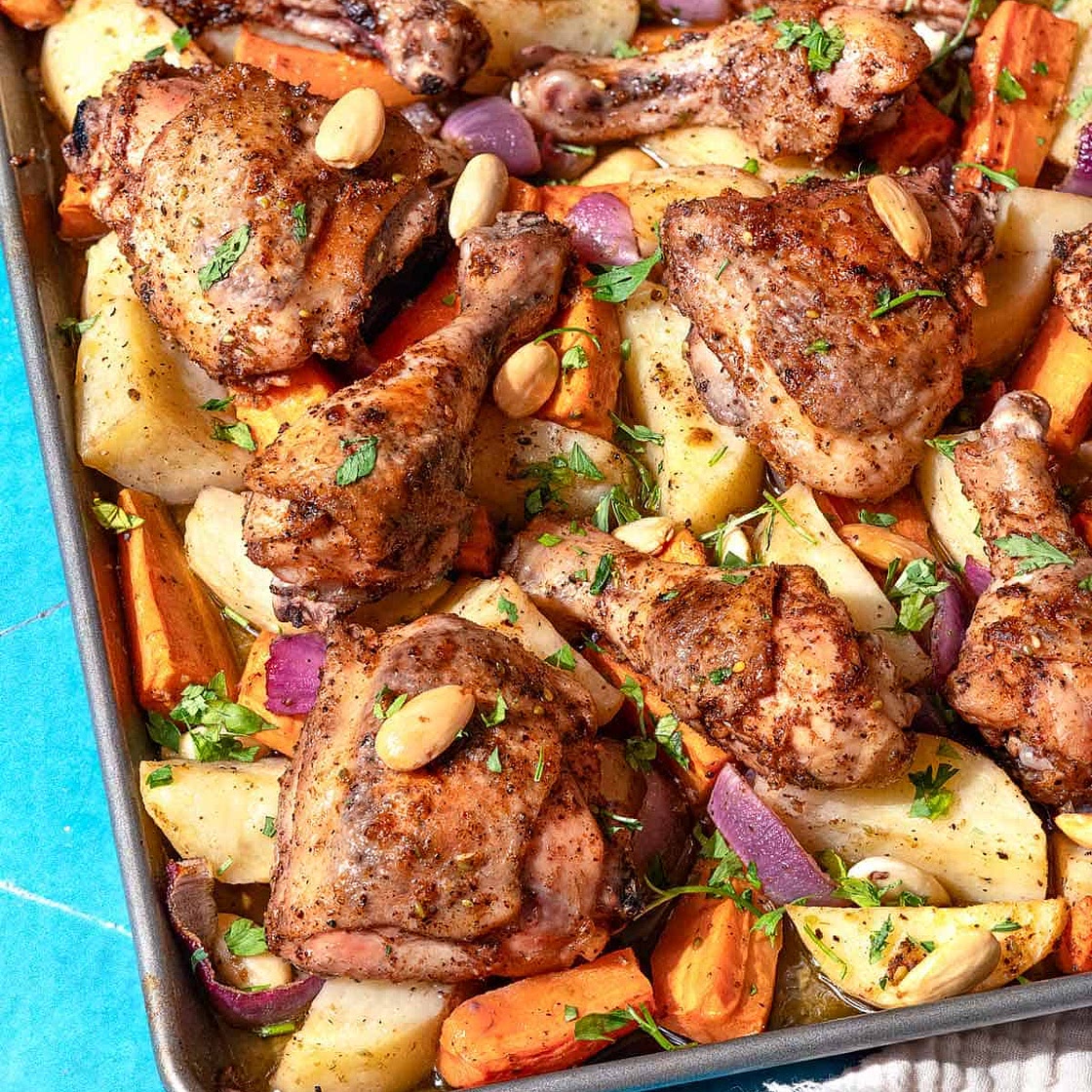 Sheet Pan Za’atar Chicken with Veggies