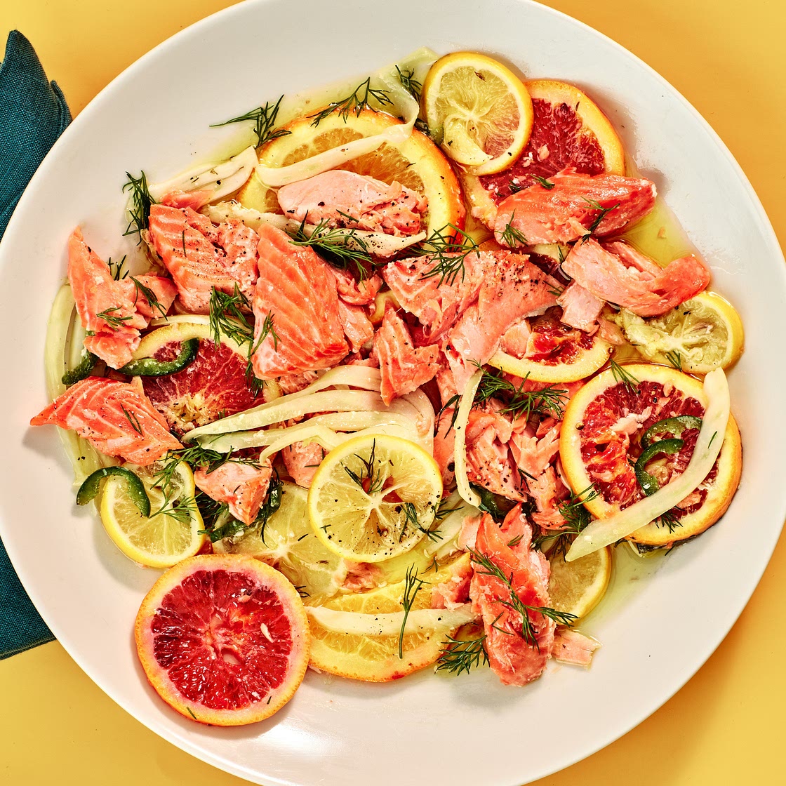 Slow-Roasted Salmon With Fennel, Citrus, and Chiles