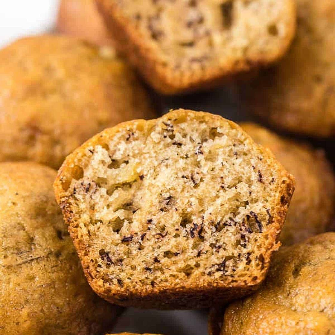 Banana bread mini muffins recipe