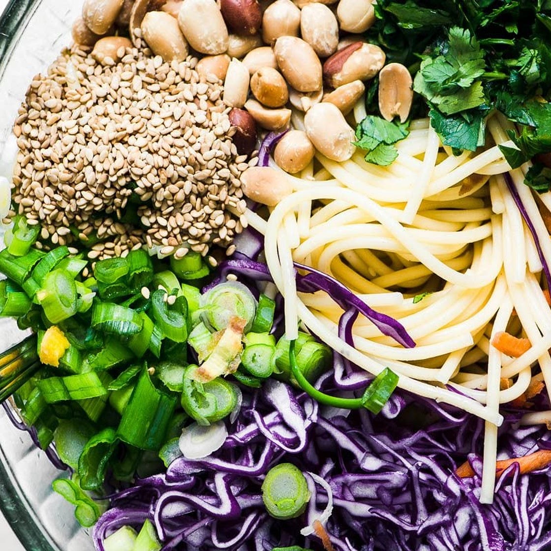 Spicy Thai Spaghetti Salad