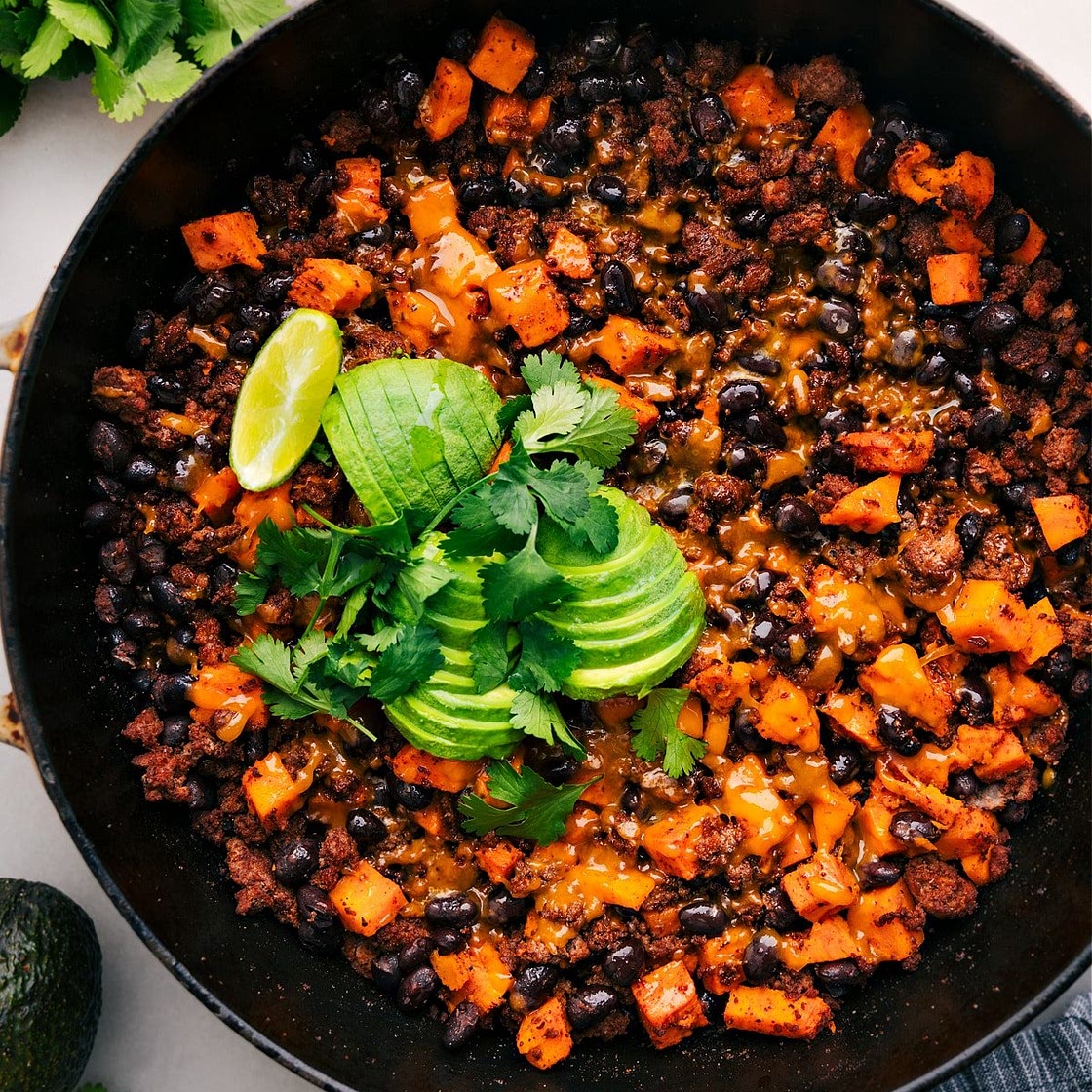 Ground Turkey Sweet Potato Skillet