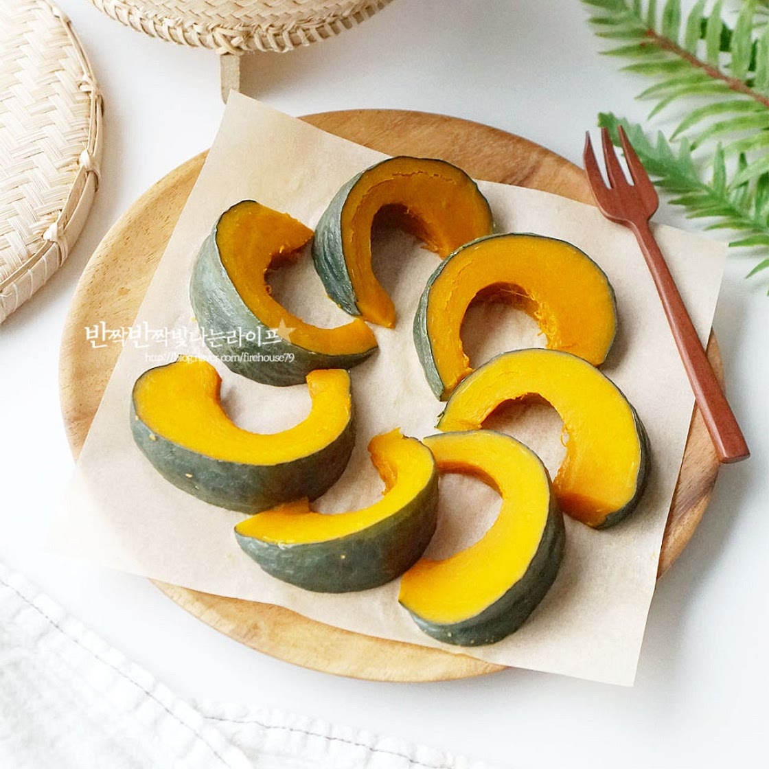 단호박 찌는법 냄비 찌는시간 미니 밤단호박 찌는법