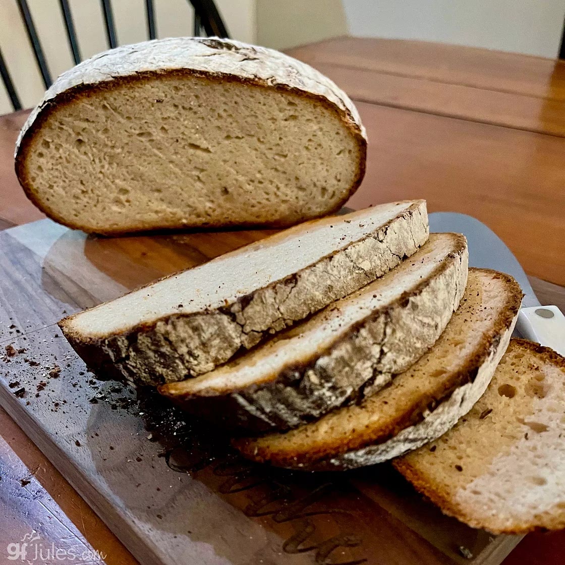 Gluten Free Artisan Bread Recipe made with gfJules Bread Mix