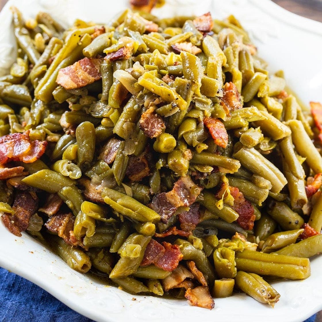 Crock Pot Buttery Bacon Green Beans