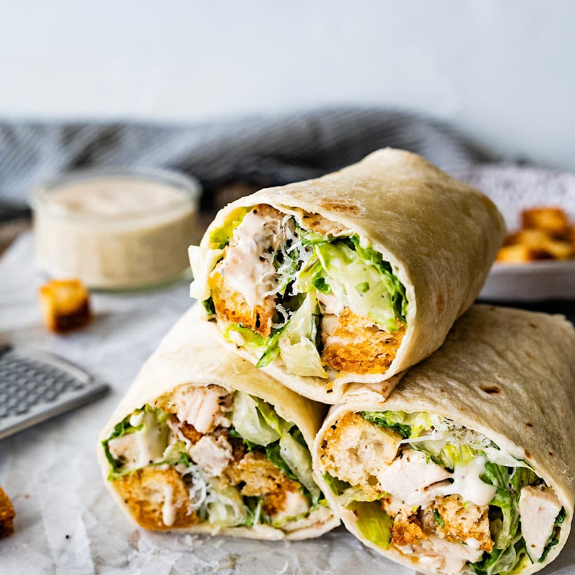 Chicken Caesar Wraps