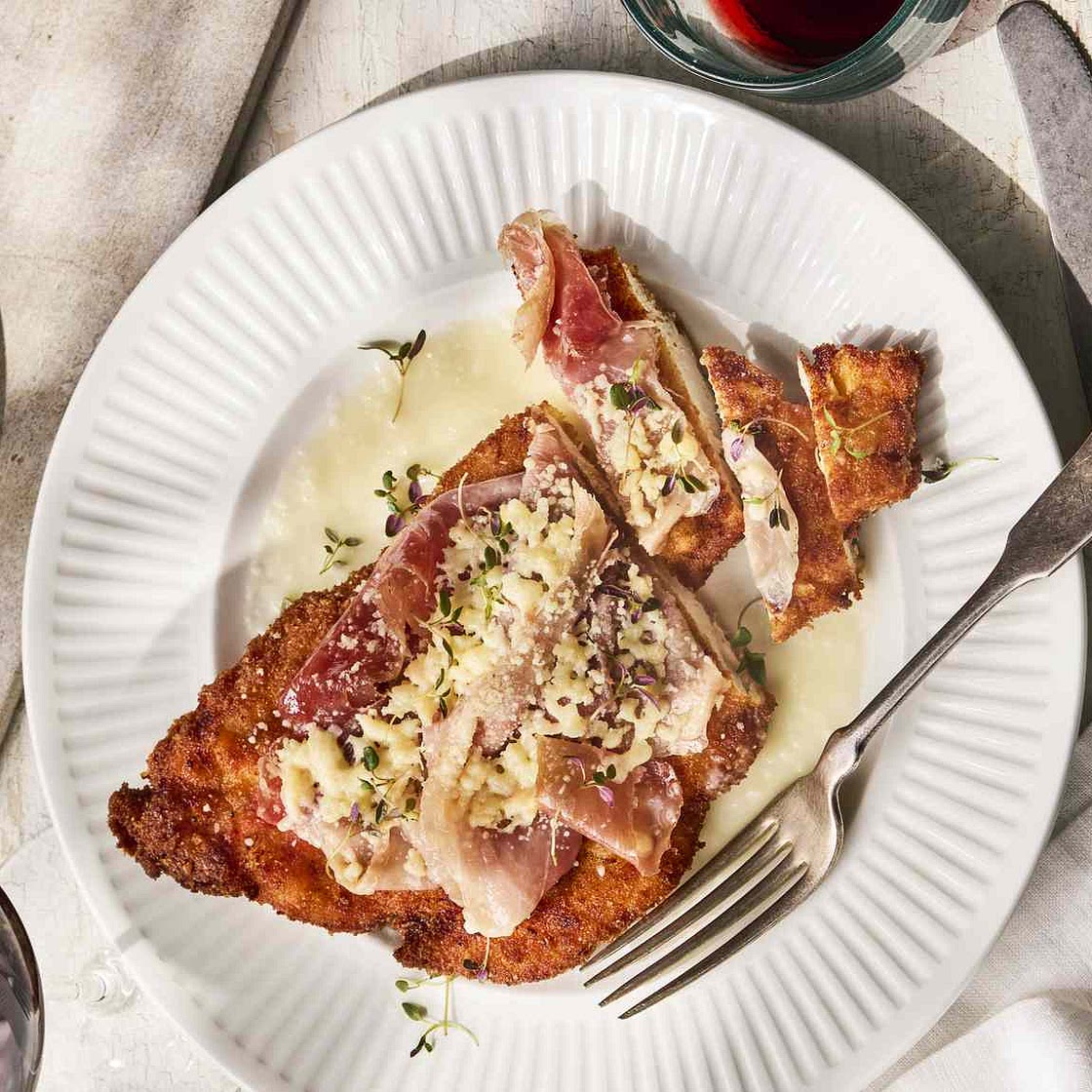 Chicken Cutlets with Prosciutto and Parmigiano-Reggiano