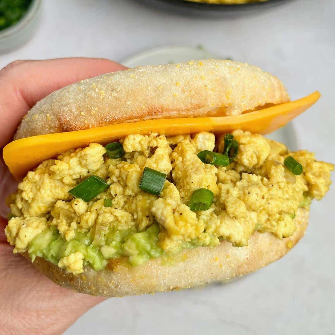 Tofu Scramble Sandwich