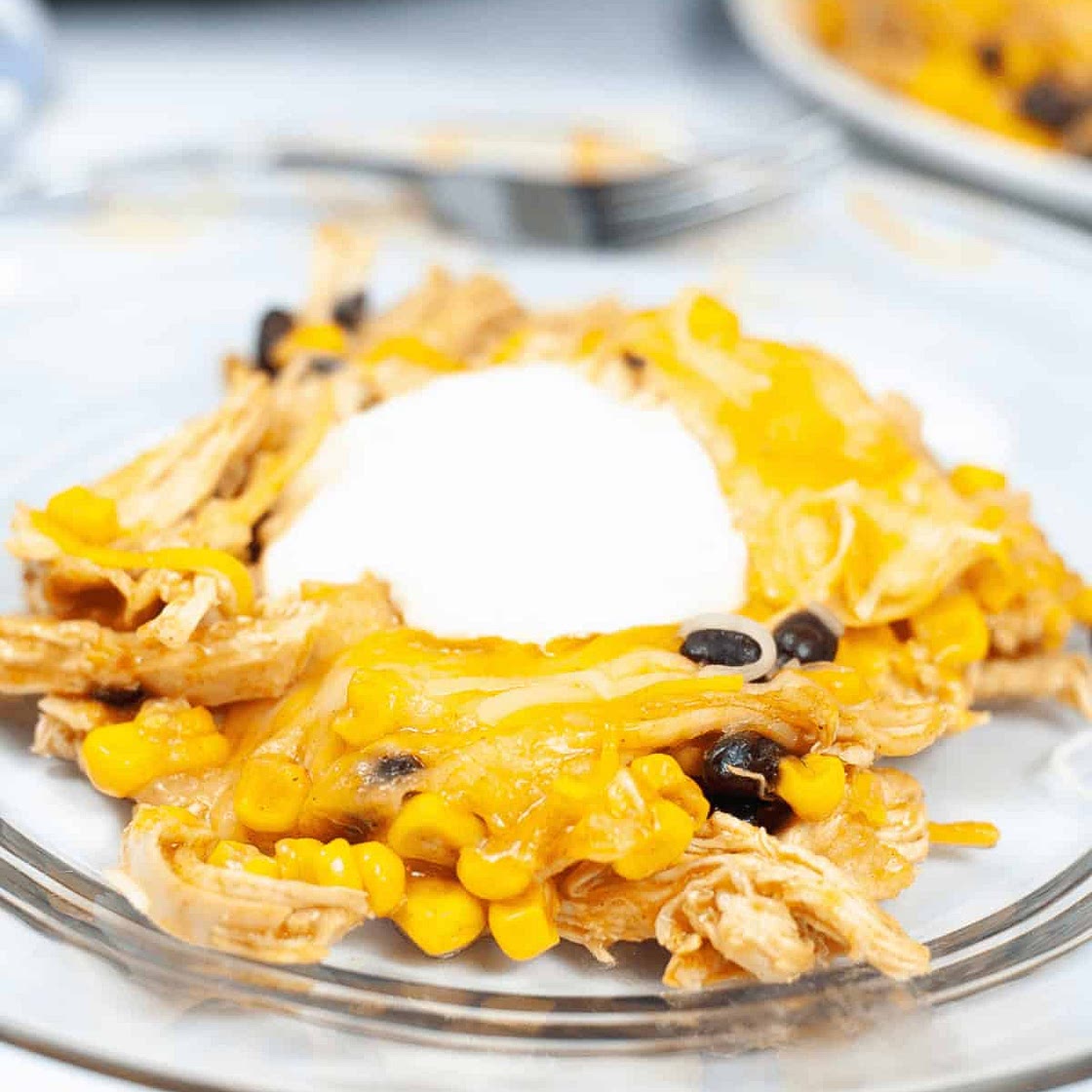 Slow Cooker Mexican Chicken Lasagna