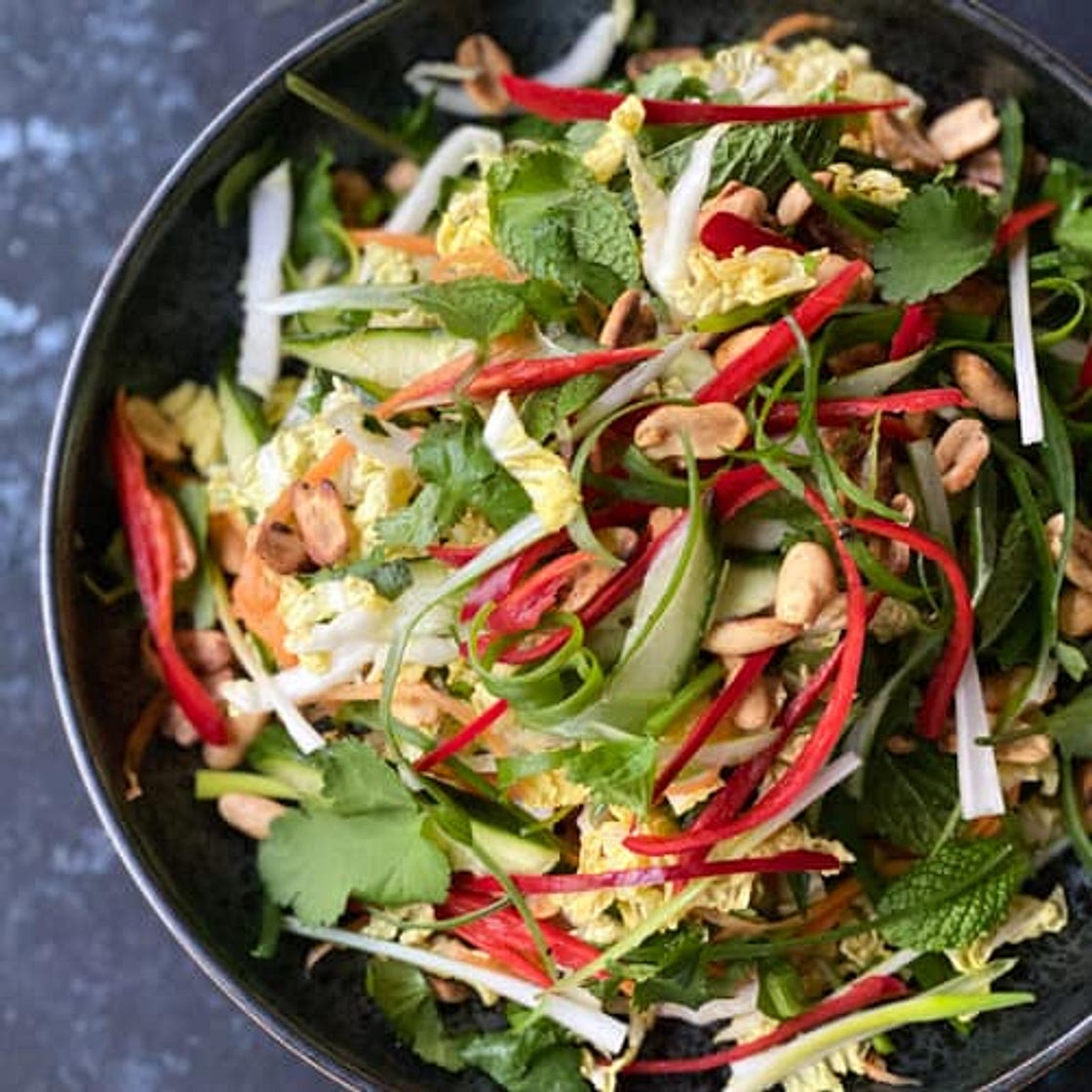 Chinese Cabbage Salad with Tamarind Nam Jim