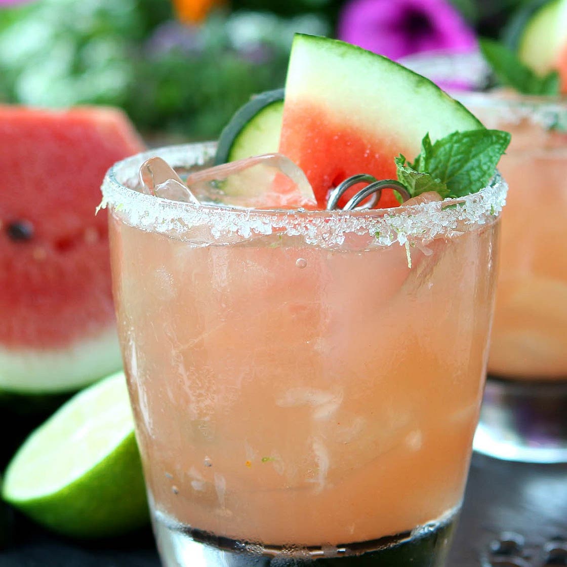 Watermelon & Cucumber Vodka Cocktail