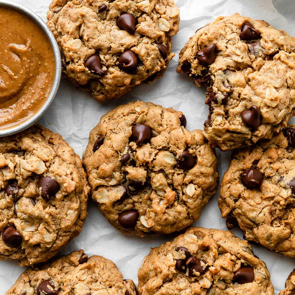 Flourless Peanut Butter Oatmeal Cookies