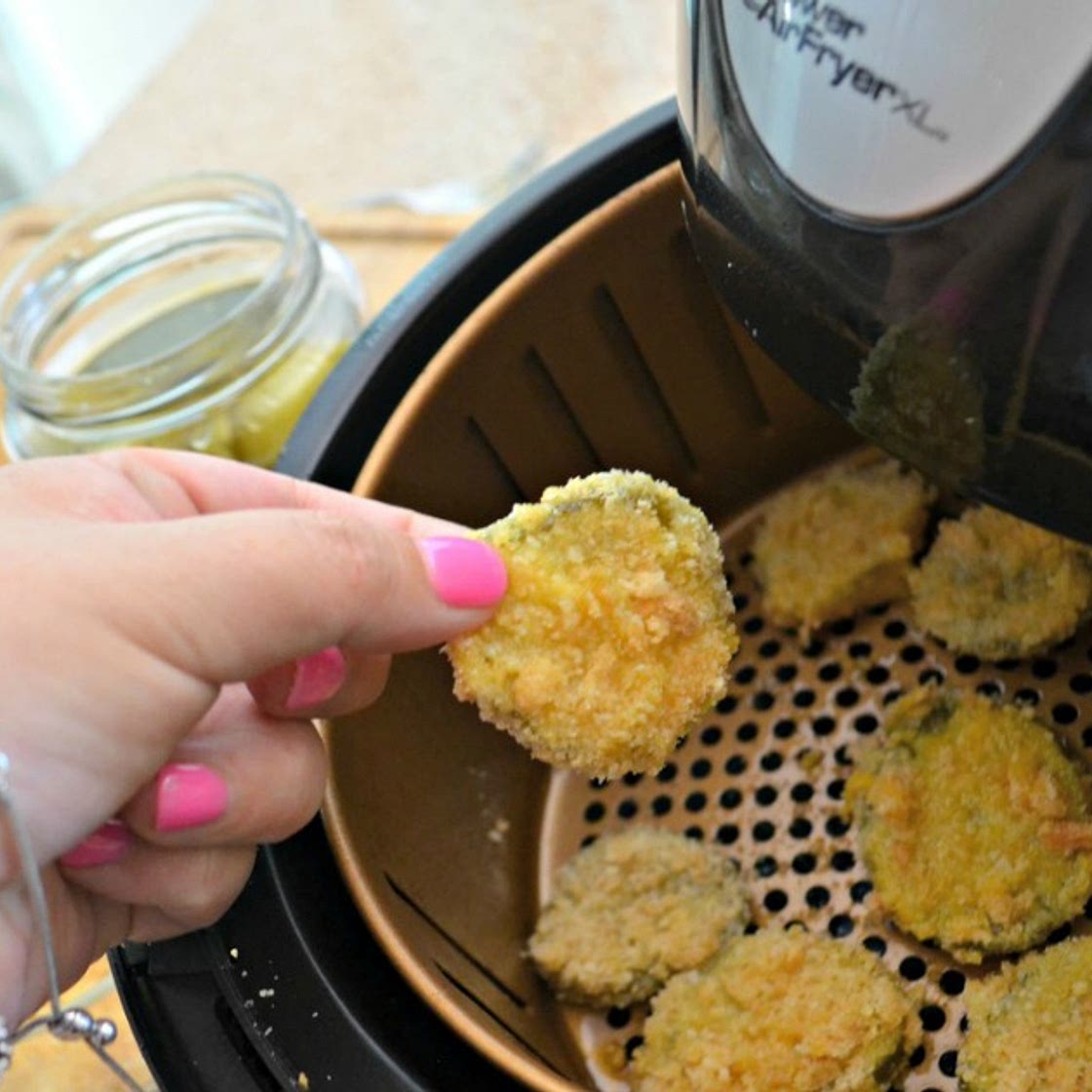 Keto Air Fried Pickles