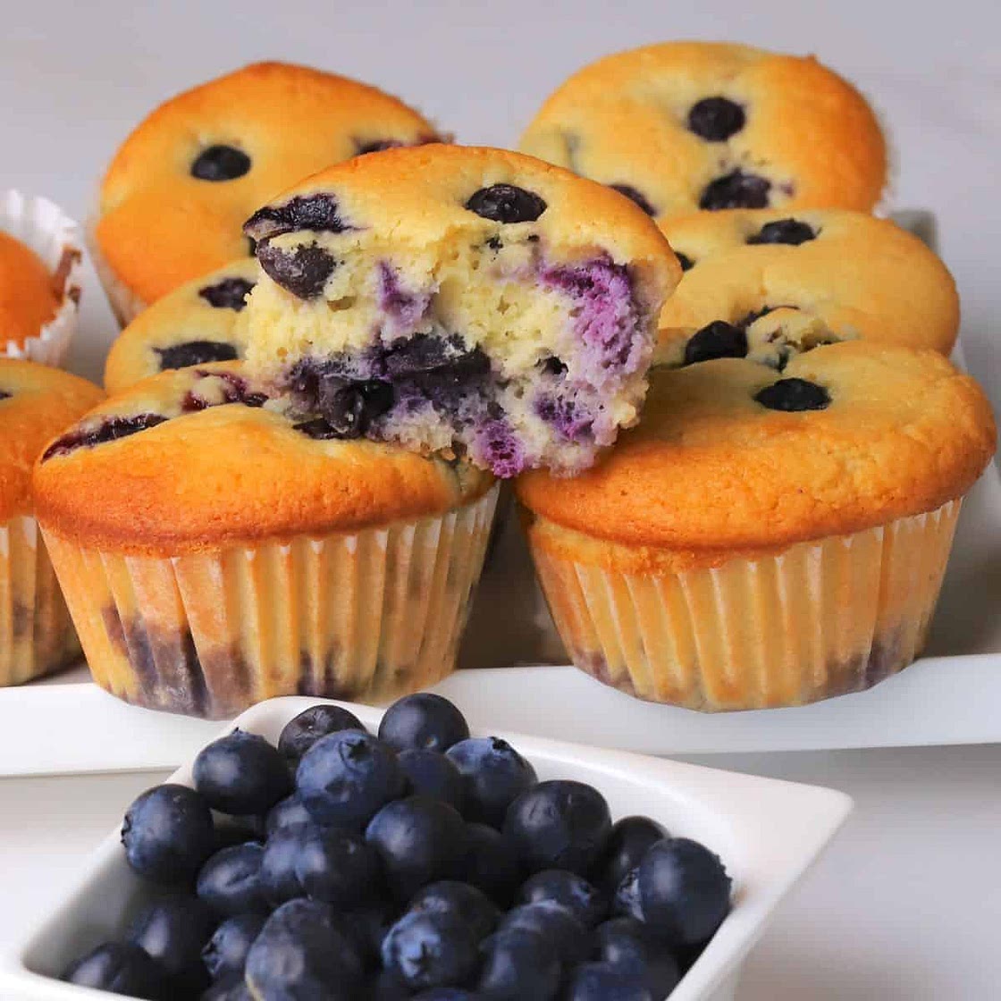 Blueberry Cottage Cheese Muffins
