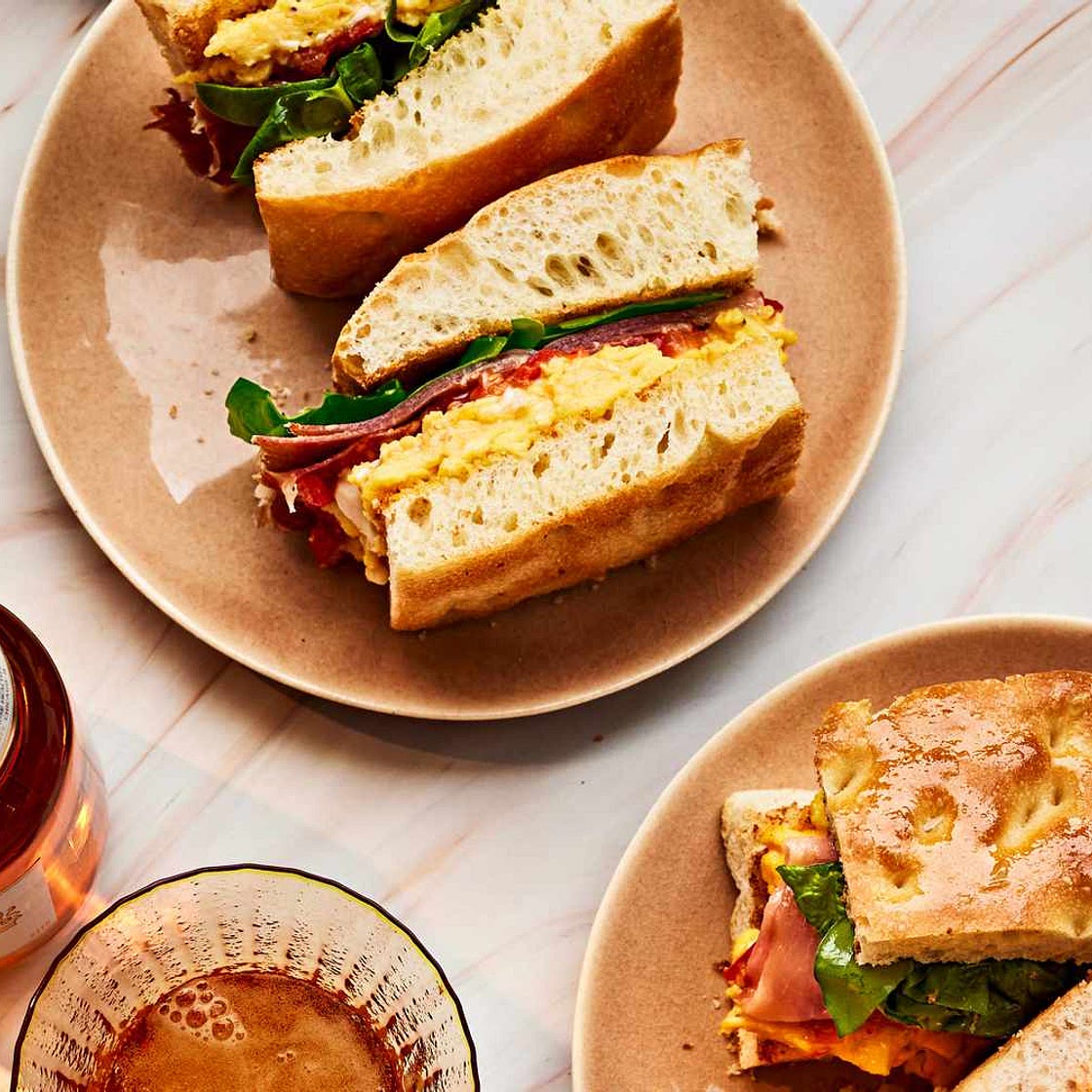 Focaccia Breakfast Sandwiches