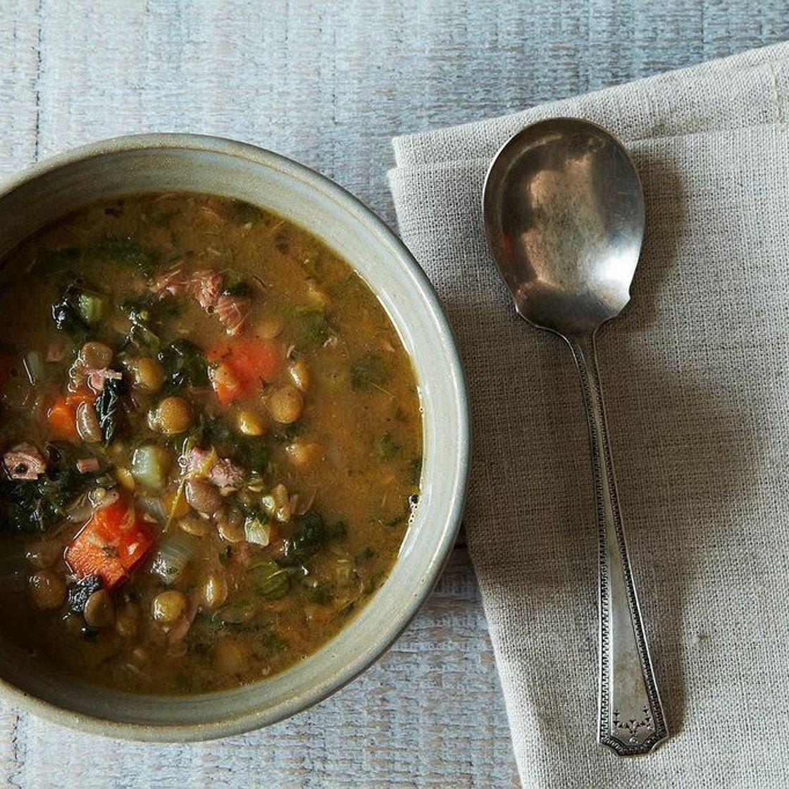 Lentil and Sausage Soup for a Cold Winter's Night