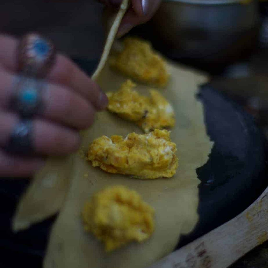 PUMPKIN RAVIOLI WITH SAGE BUTTER