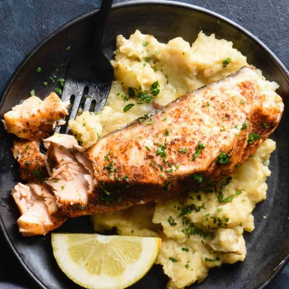 Instant Pot Salmon and Mashed Potatoes