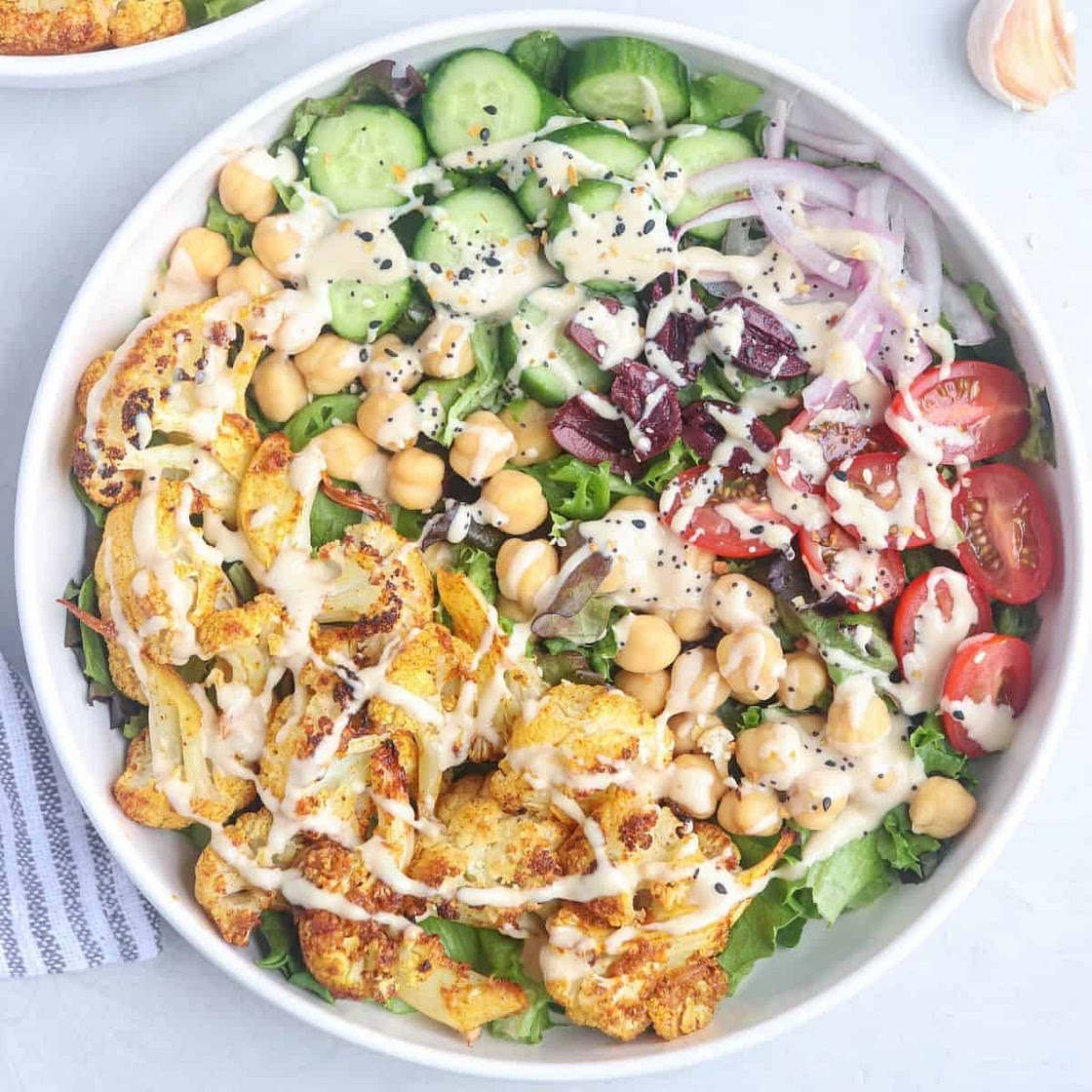 Cauliflower Shawarma Bowls with Tahini Dressing