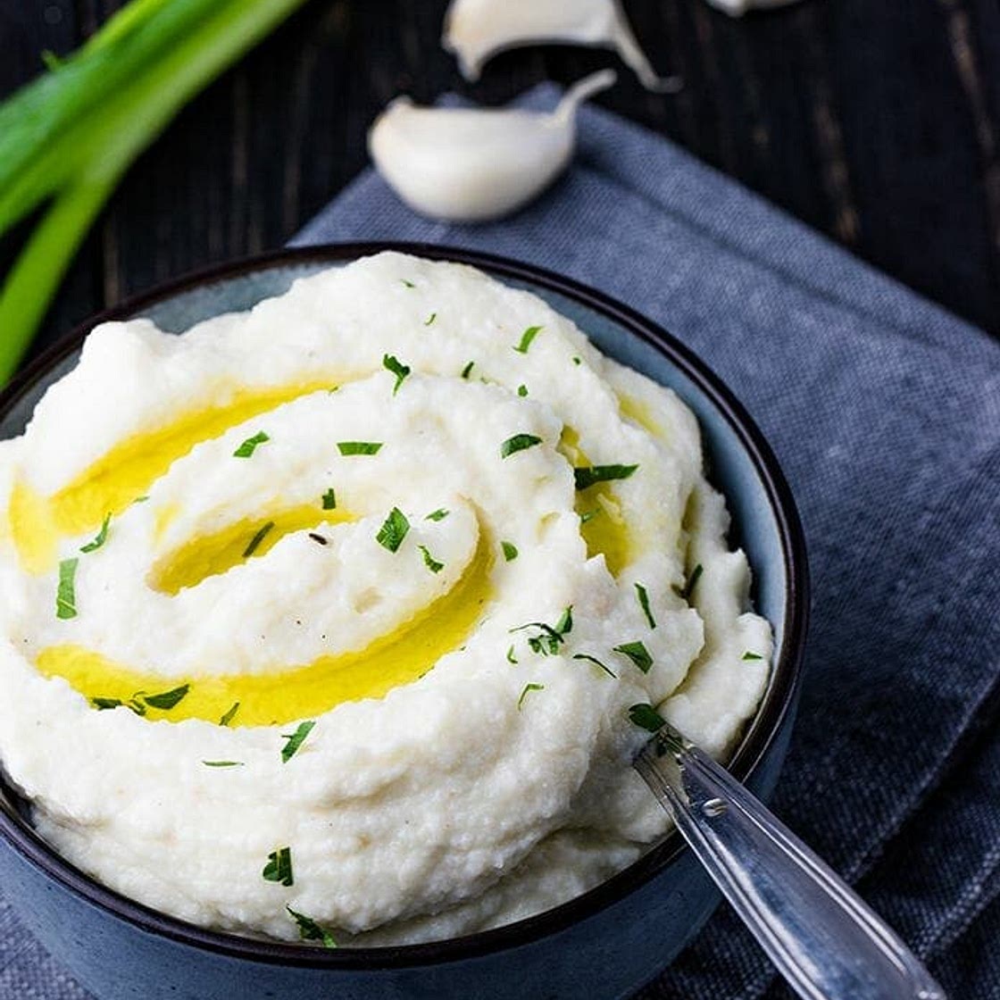 Easy Creamy Cauliflower Mashed Potatoes