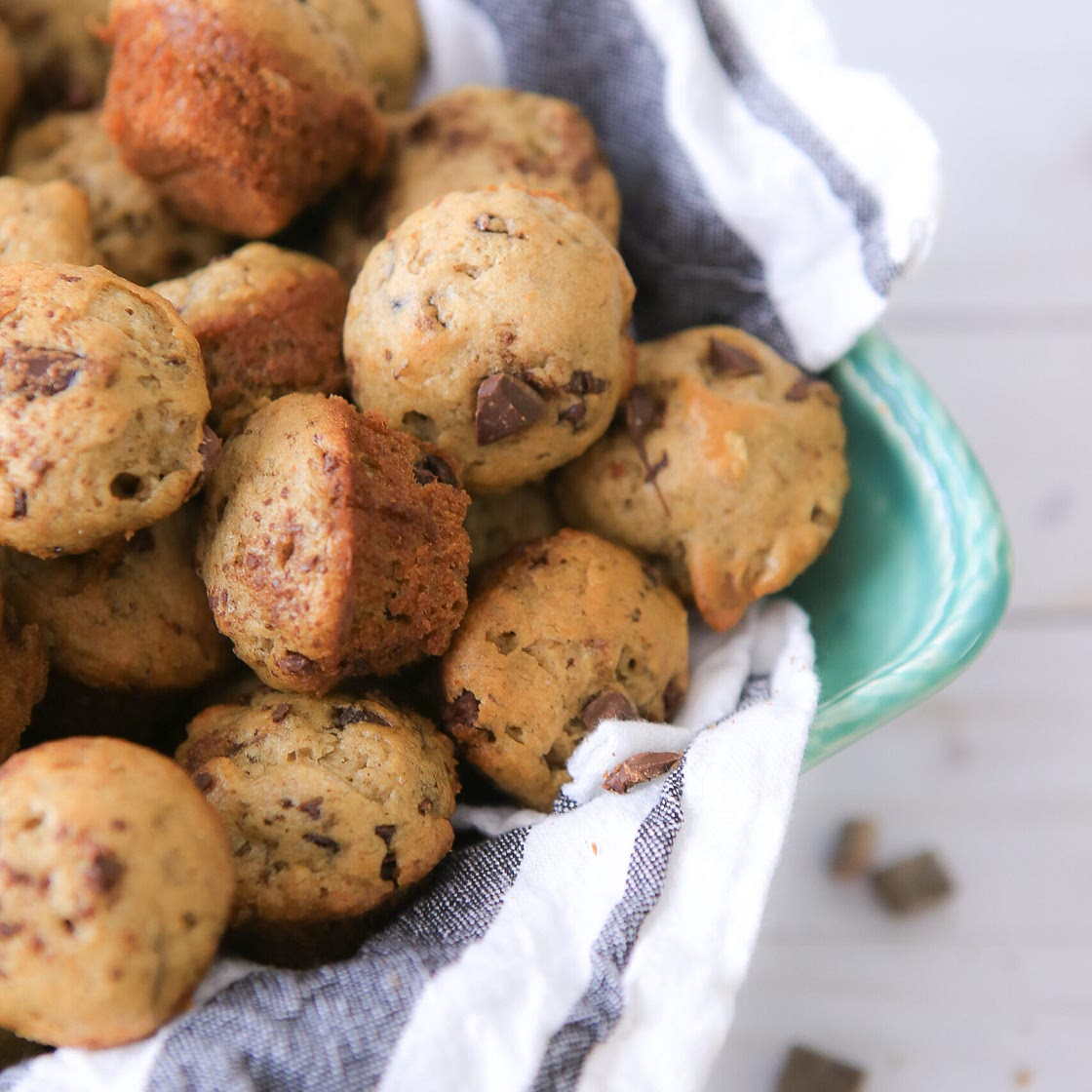 Dark Chocolate, Pecan and Banana Mini Muffins