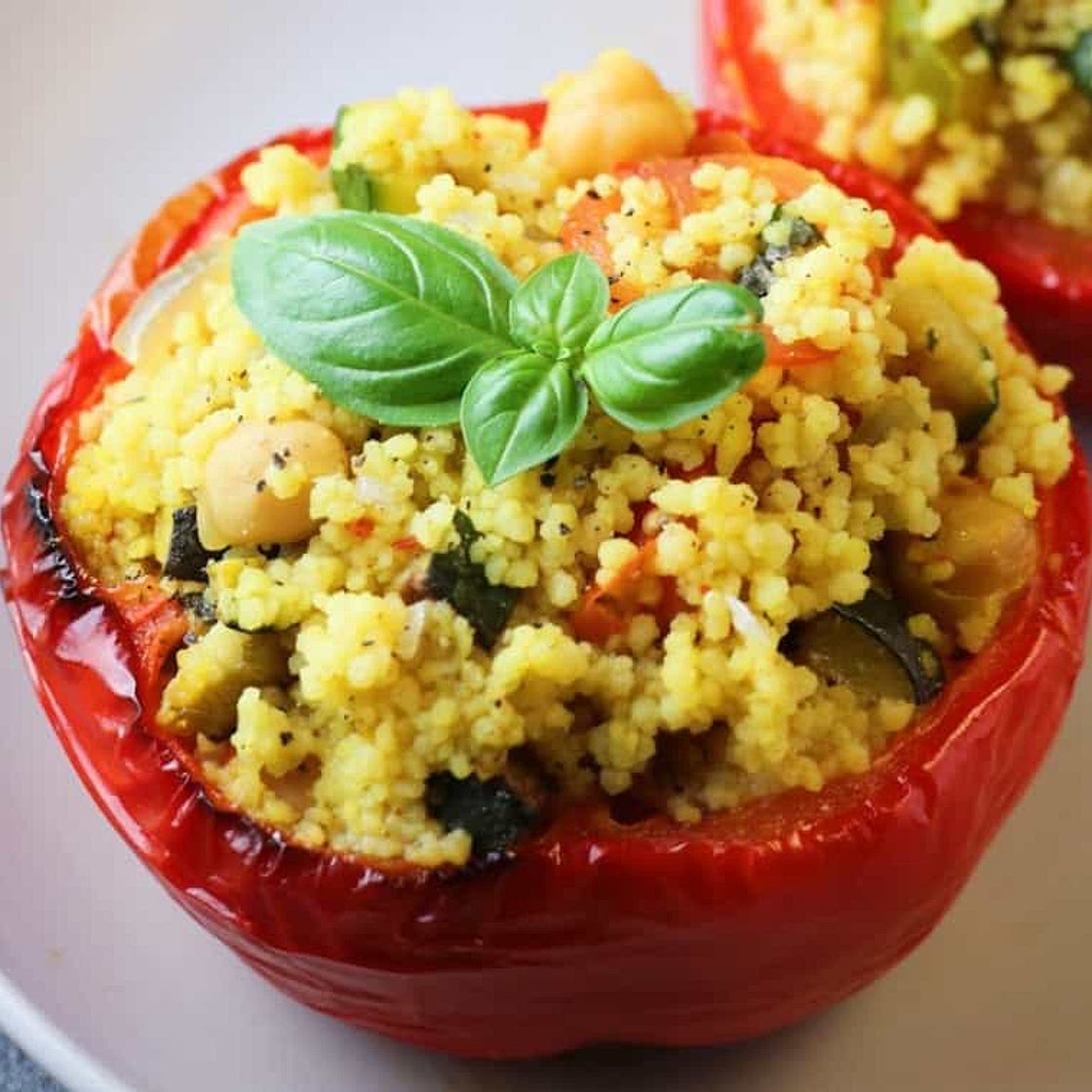 Couscous Stuffed Peppers