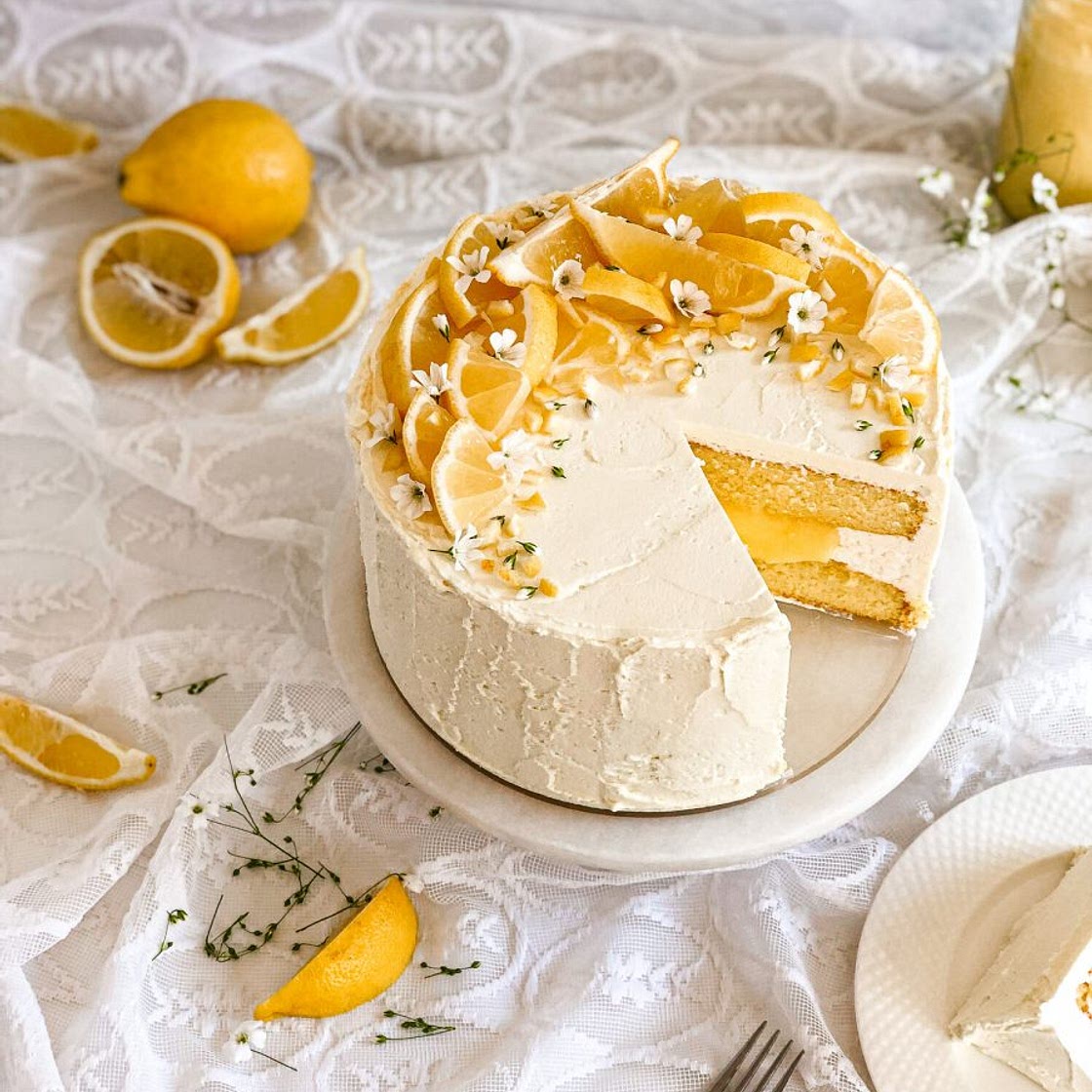 Dairy-Free Lemon Cake (Doctored Mix)