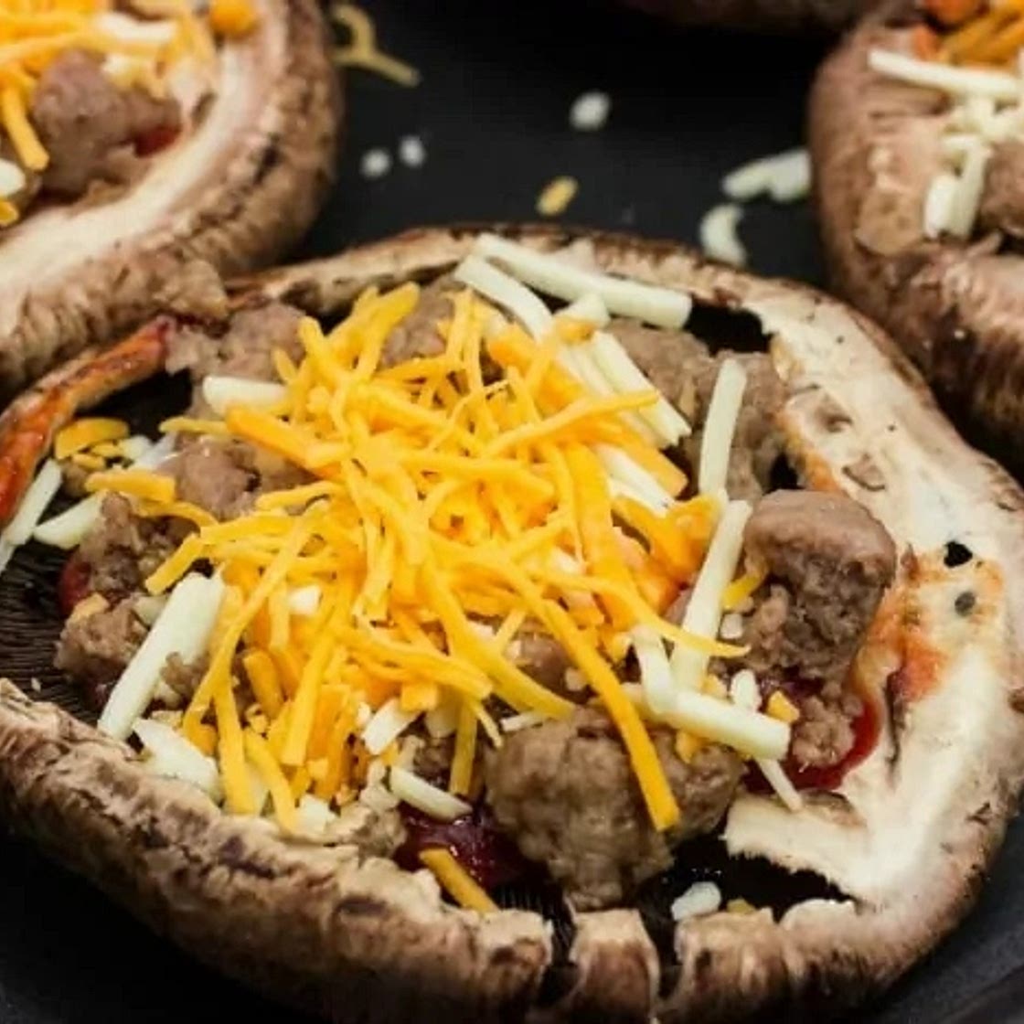Keto Portobello Mushroom Crust Pizza