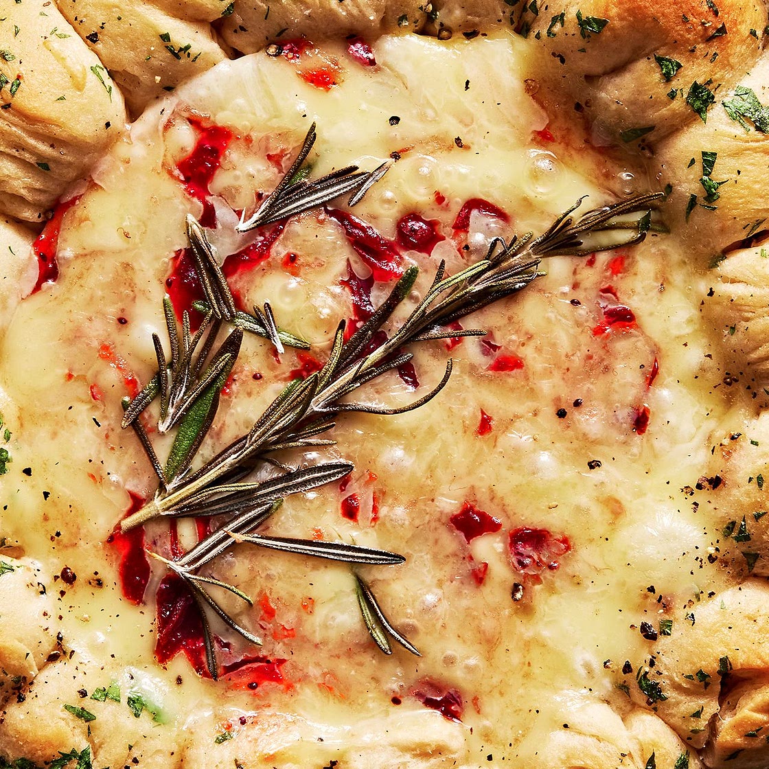 Cranberry Brie Biscuit Dip