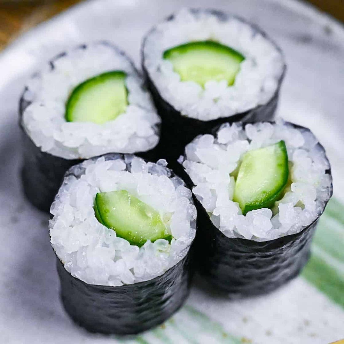 Kappa Maki (Cucumber Sushi Rolls)