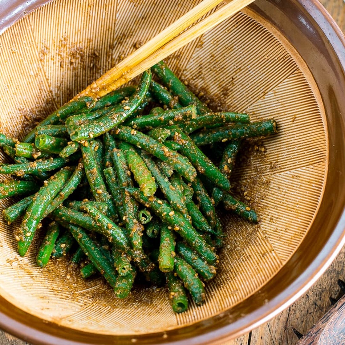 Green Bean Gomaae (Sesame Dressing)