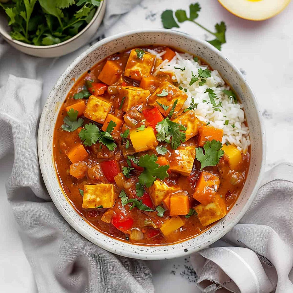 Vegan Tofu Jalfrezi