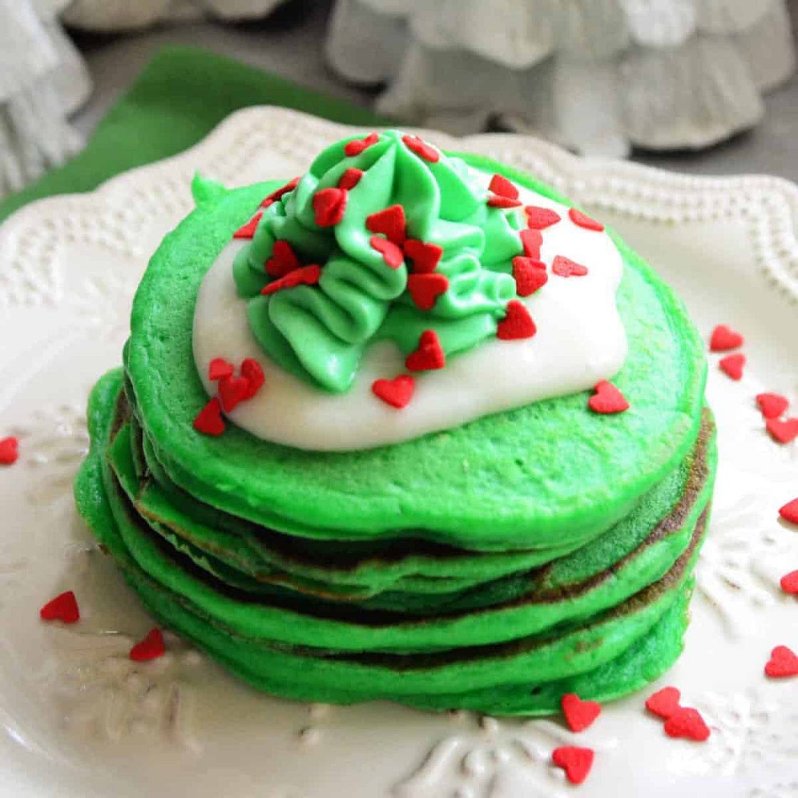 Grinch Pancakes