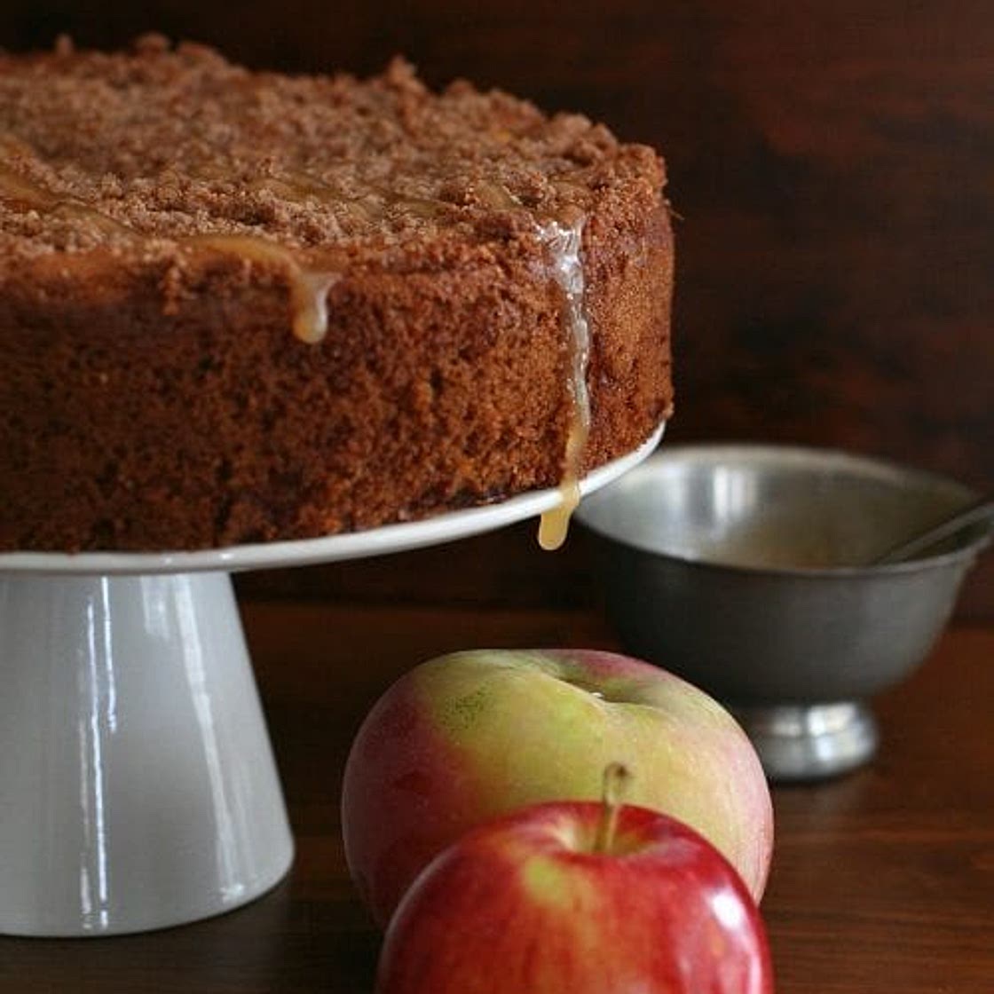 Keto Caramel Apple Coffee Cake