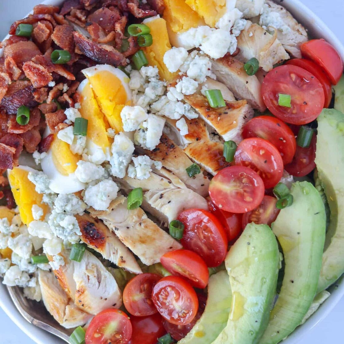 Simple Keto Cobb Salad (Without Dressing)