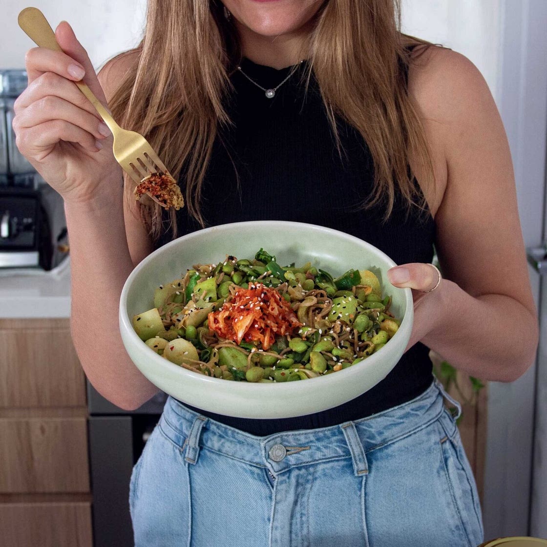 Edamame Soba Noodle Bowl