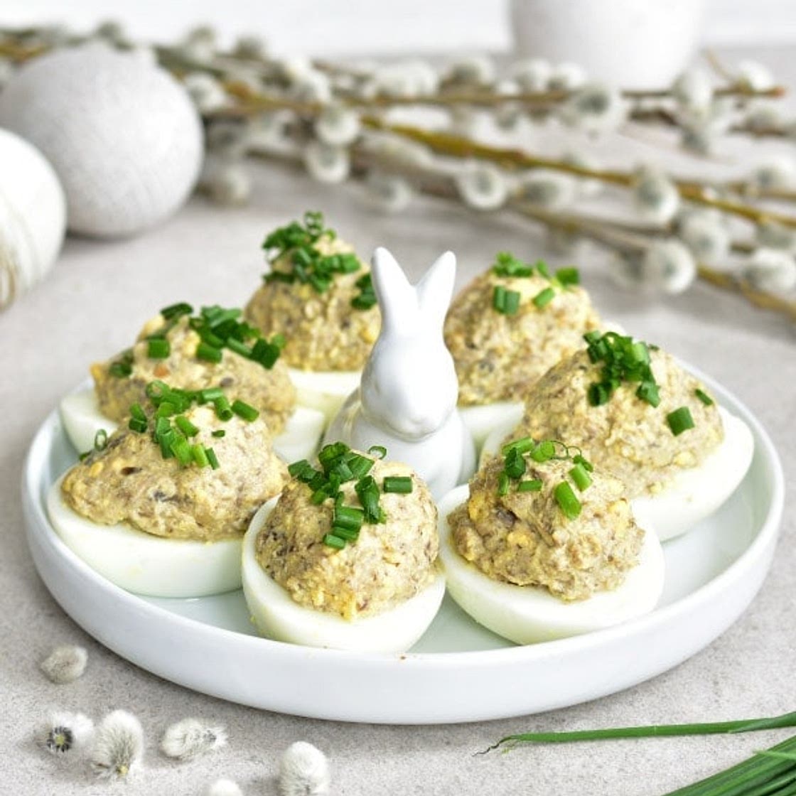 Mushroom Deviled Eggs