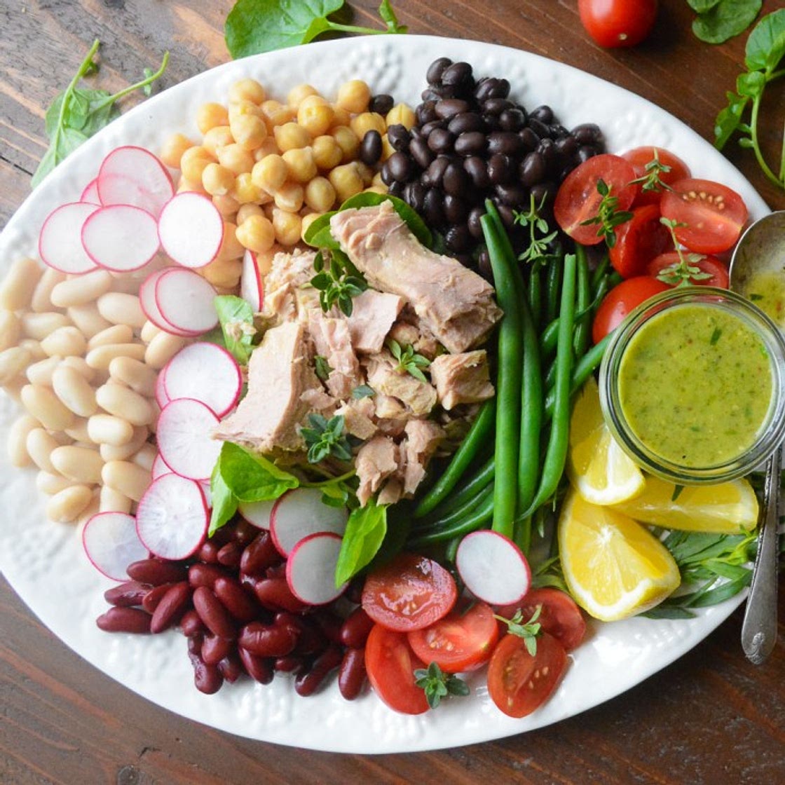 Mediterranean Tuna Salad with Tarragon Vinaigrette