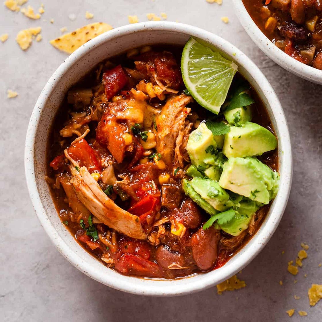 Easy Chicken Chilli with Beans and Peppers