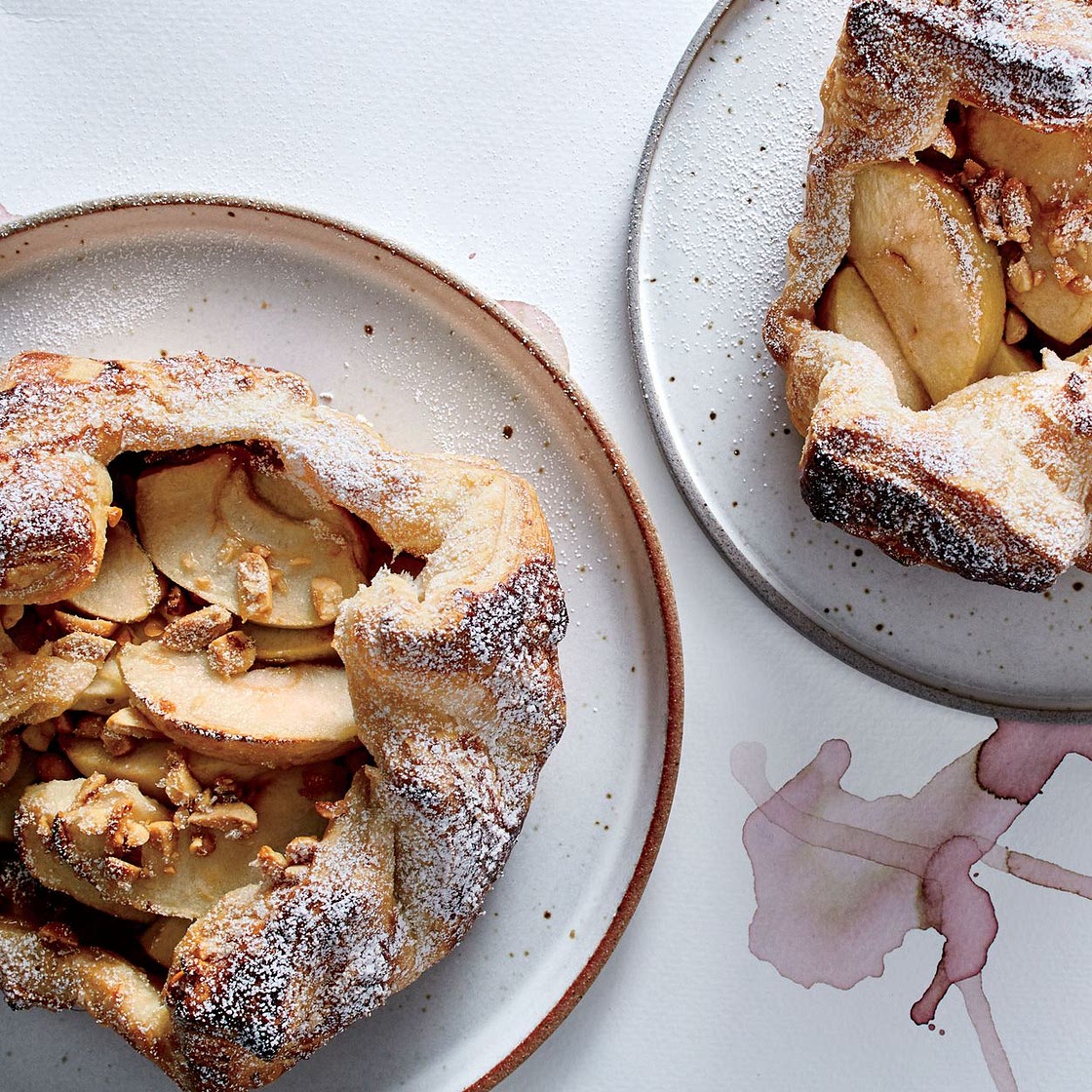 Apple and Nut-Butter Puff Pastry Tarts